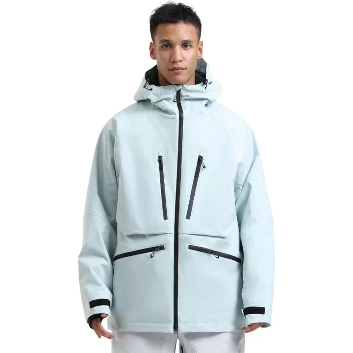 Unisex Hooded Zip Up Ski Jacket | Snowboard