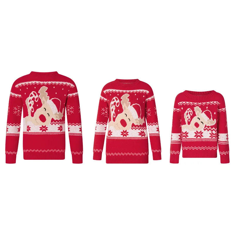 Family Matching Christmas Winter Knit Jumper | Round Neck