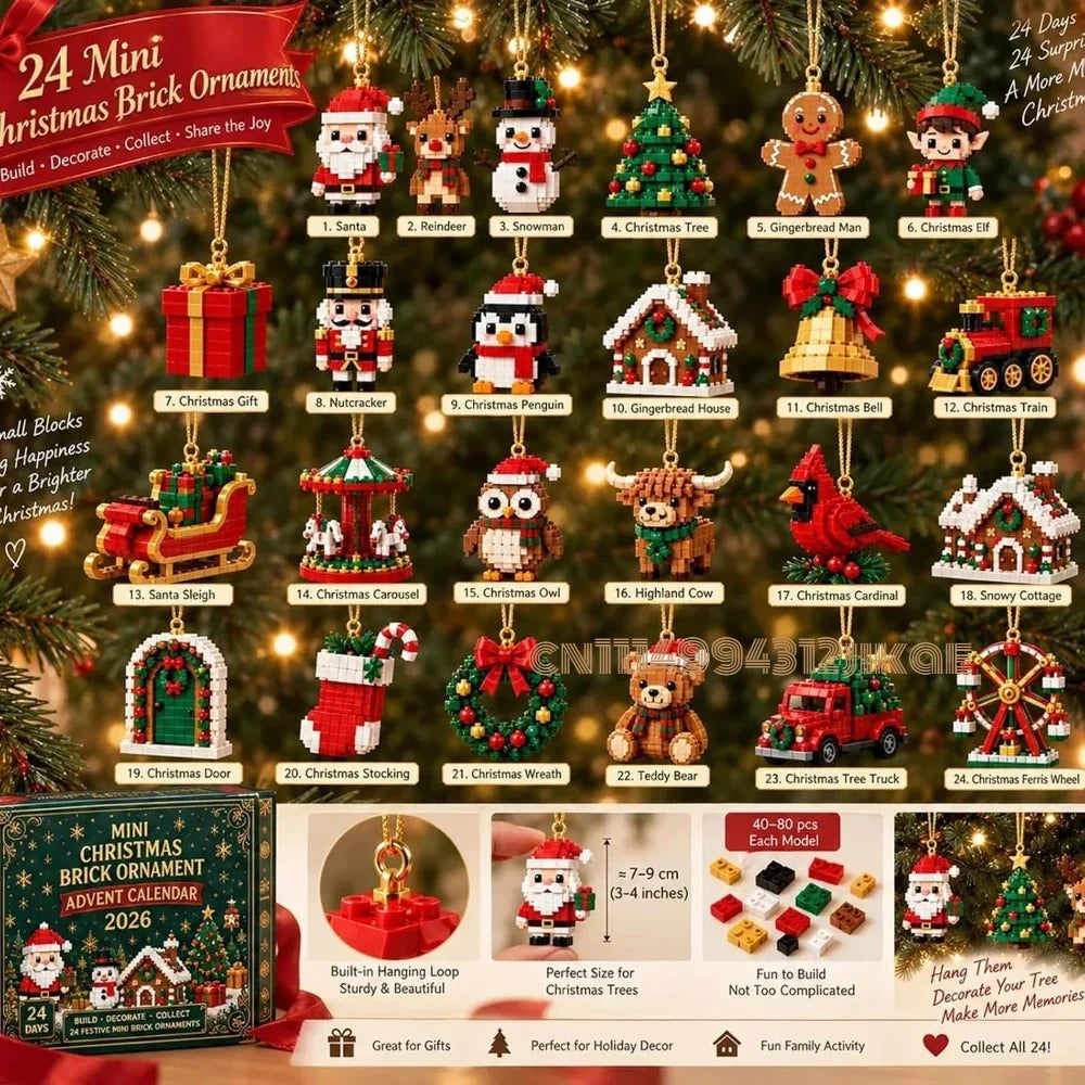 Advent Calendar With Miniature Decorations | Christmas