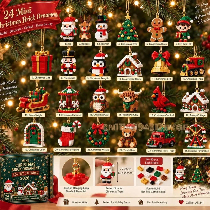 Advent Calendar With Miniature Decorations | Christmas