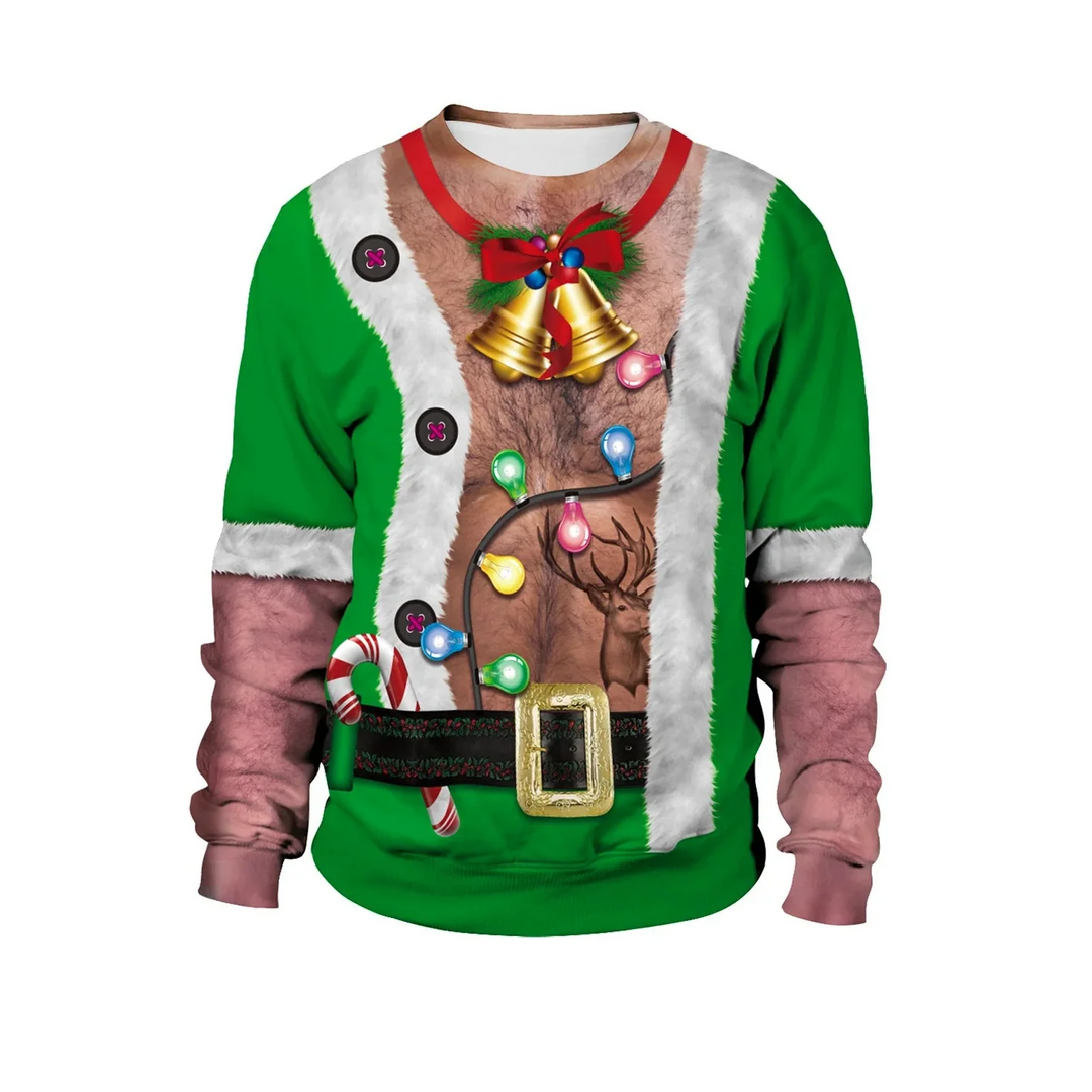 Men's Winter Round Neck Christmas Jumper | Long Sleeve