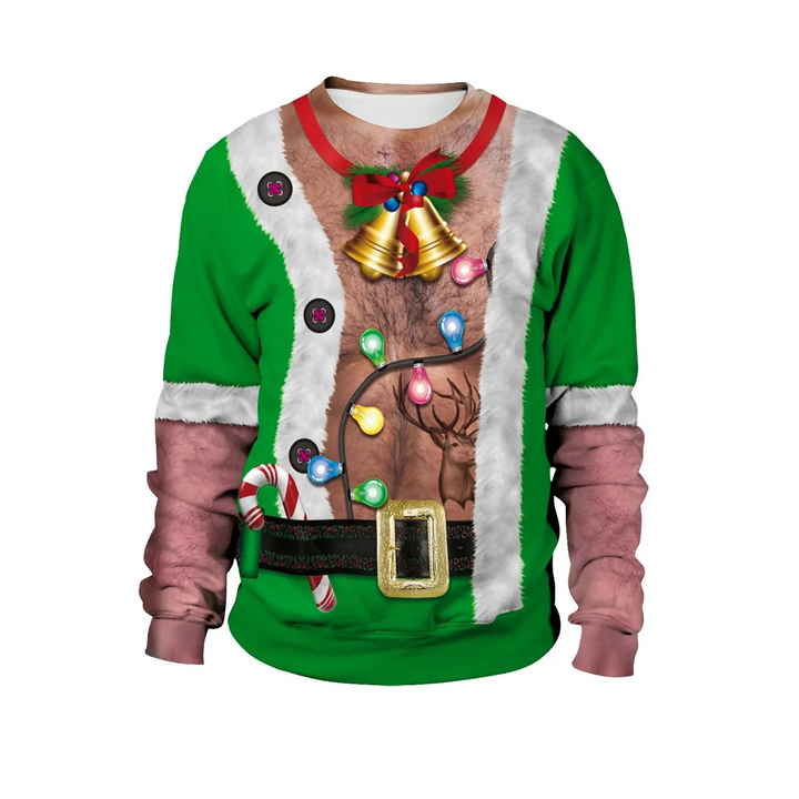 Men's Winter Round Neck Christmas Jumper | Long Sleeve