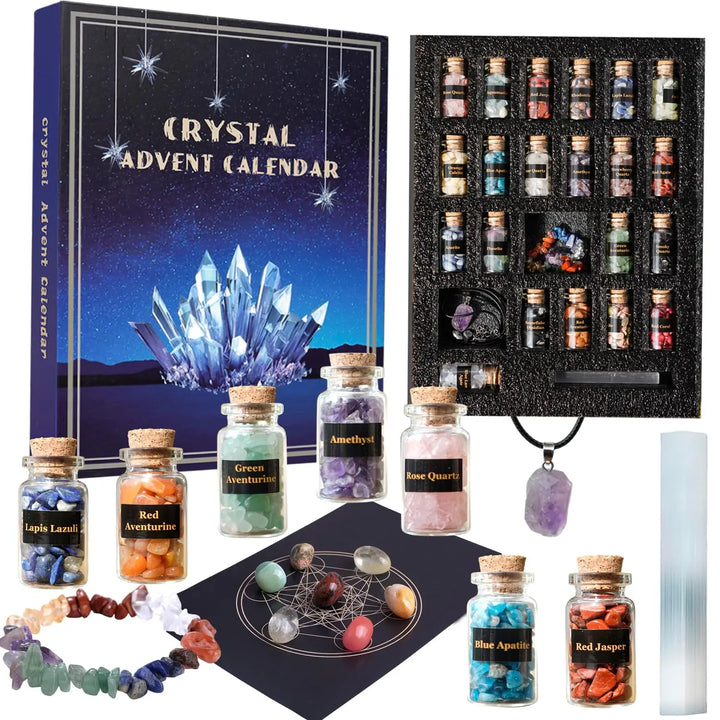 Natural Gemstone Advent Calendar 24 Days | Christmas