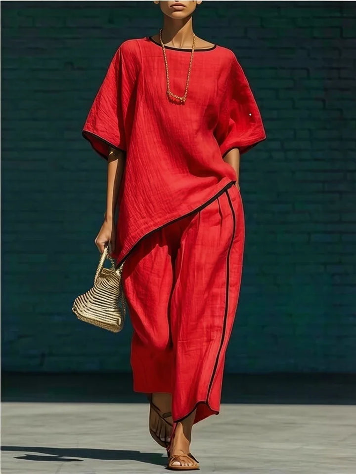 Women's Contrast Trim Co-Ord Set | Two Piece