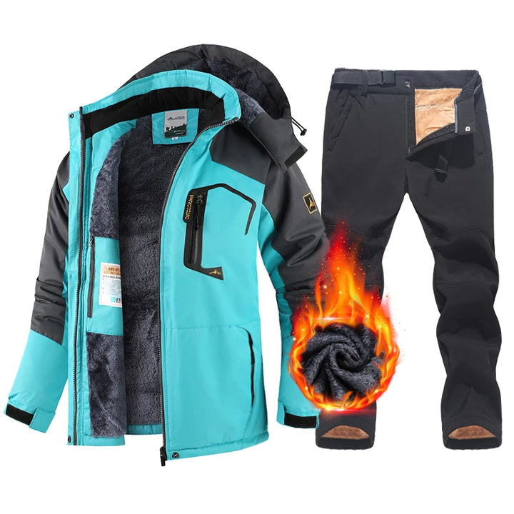 Men's Winter Hooded Snow Ski Suit Set | Thermal