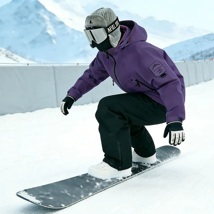 Unisex Ski Suit with Hooded Jacket and Loose Fit Pants | Snowboard