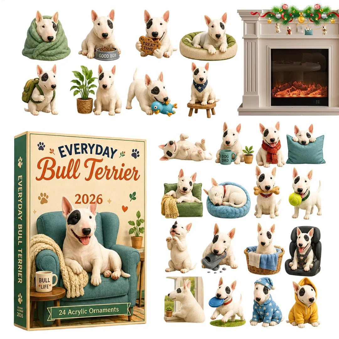 Bull Terrier Advent Calendar 24 Days | Christmas