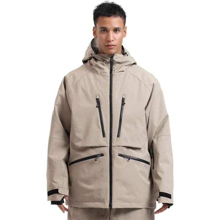 Unisex Hooded Zip Up Ski Jacket | Snowboard