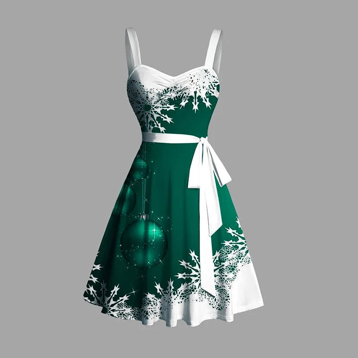 Women's Sleeveless Winter Party Mini Dress | Christmas