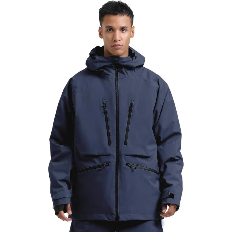 Unisex Hooded Zip Up Ski Jacket | Snowboard