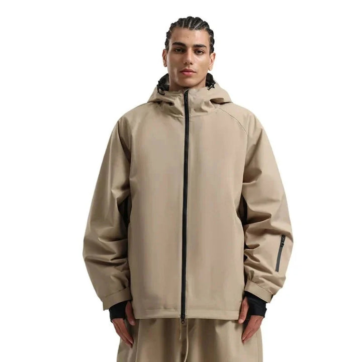 Unisex Loose Fit Winter Snowboard Jacket | Hooded