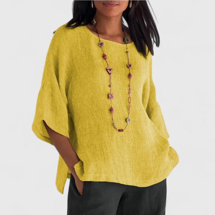 Women's Casual Loose Fit Blouse | Long Sleeve