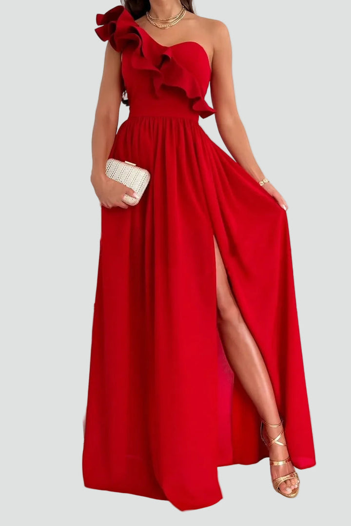 Women's Wedding Guest Ruffle Dress | Maxi
