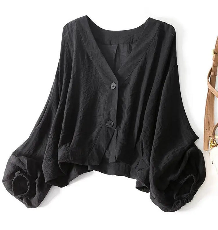 Women's Summer Loose Blouse | Long Sleeves