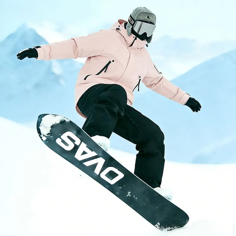 Unisex Ski Suit with Hooded Jacket and Loose Fit Pants | Snowboard