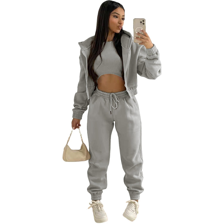 Women’s Three-Piece Tracksuit Set | Winter