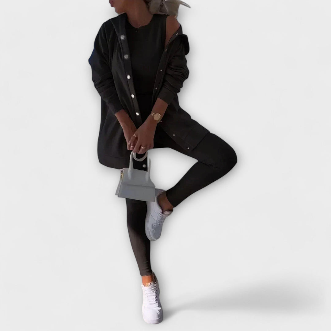 Women's Casual Cardigan Set | 3-Piece