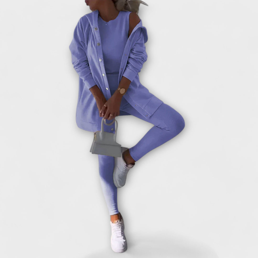 Women's Casual Cardigan Set | 3-Piece