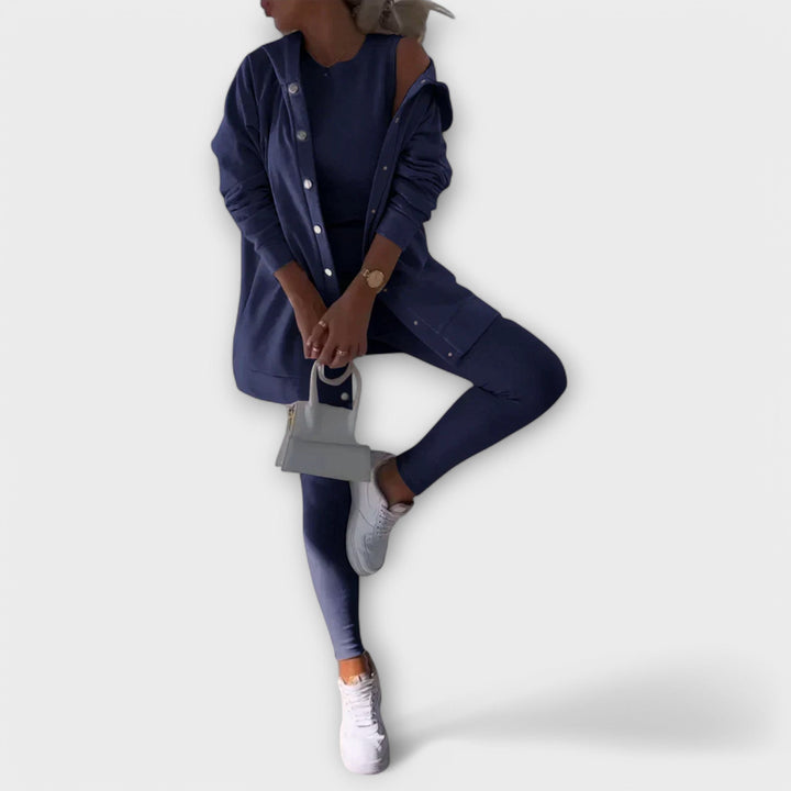 Women's Casual Cardigan Set | 3-Piece