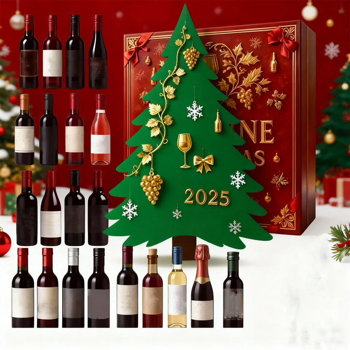 Christmas Wine Bottle Ornament Advent Calendar | 24 Days