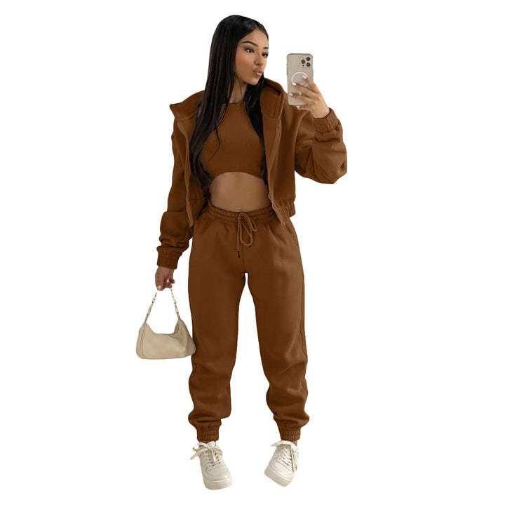 Women’s Three-Piece Tracksuit Set | Winter