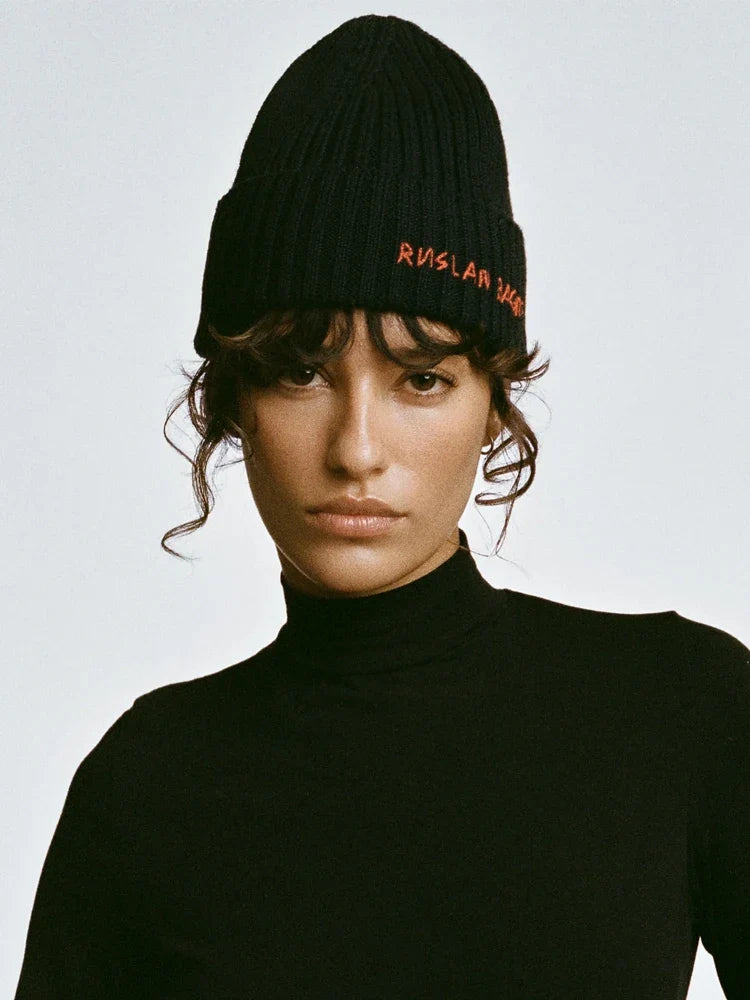 Women's Warm Ribbed Knit Beanie Hat | Winter