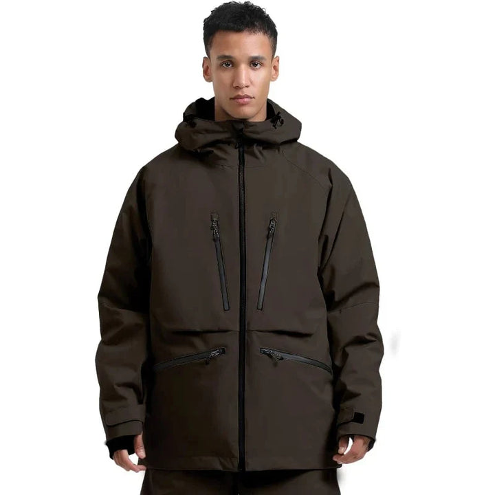 Unisex Hooded Zip Up Ski Jacket | Snowboard