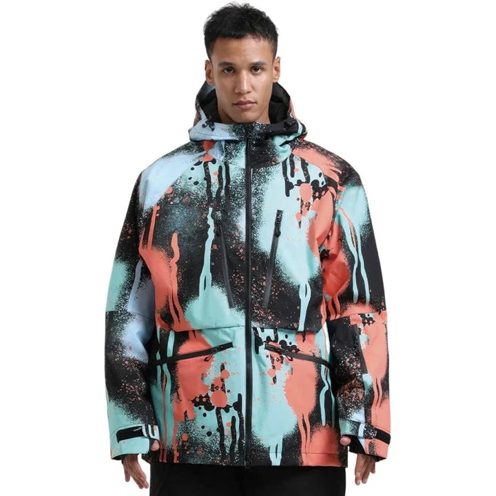 Unisex Hooded Zip Up Ski Jacket | Snowboard