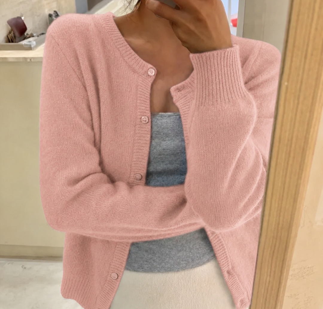 Women's Long Sleeve Knit Cardigan | Button Up