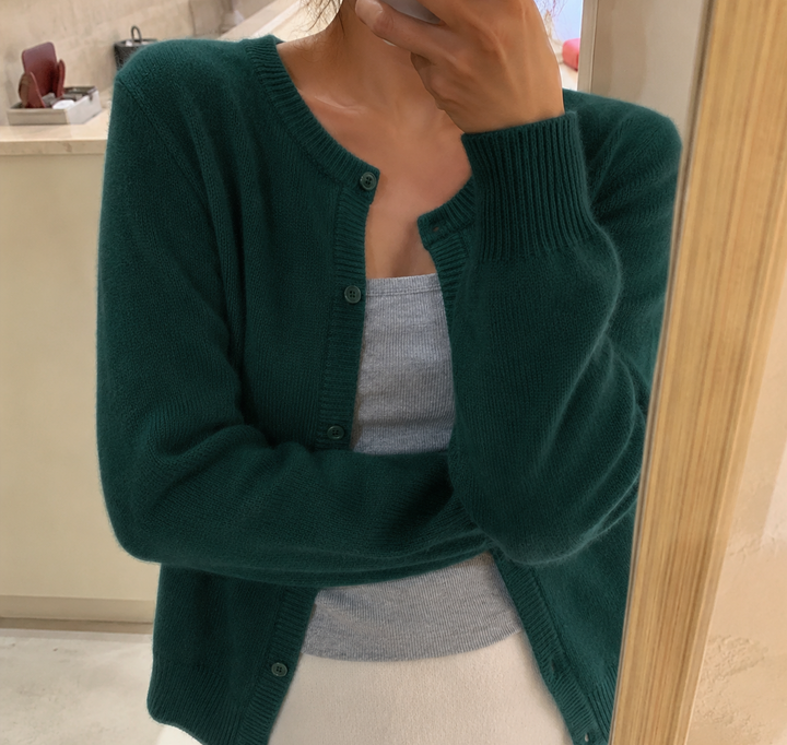 Women's Long Sleeve Knit Cardigan | Button Up