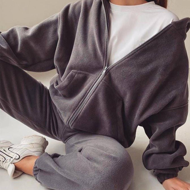 Women's Oversized Hoodie and Pants Set | Tracksuit