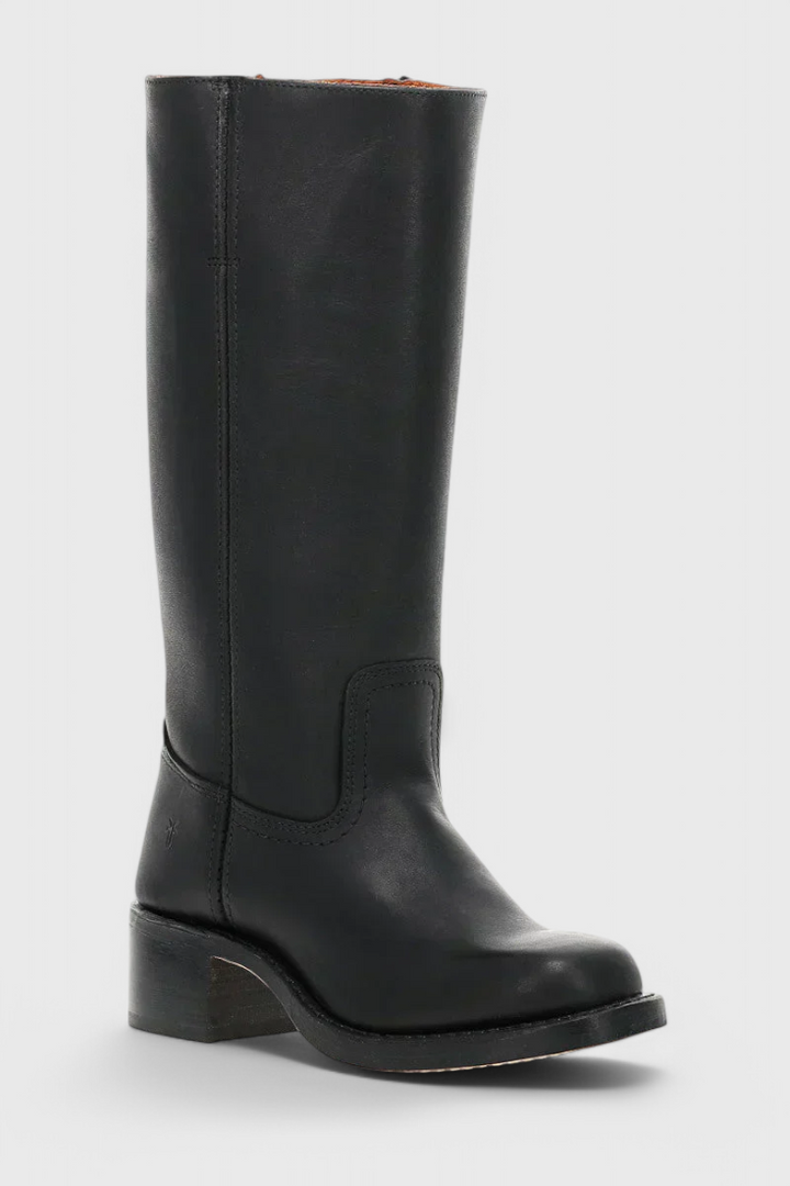 Women's Knee High Slip On Boots | Block Heel