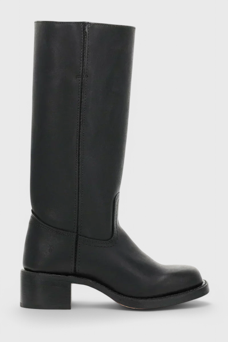Women's Knee High Slip On Boots | Block Heel