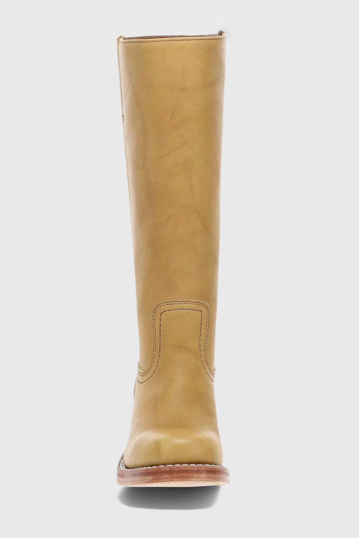 Women's Knee High Slip On Boots | Block Heel
