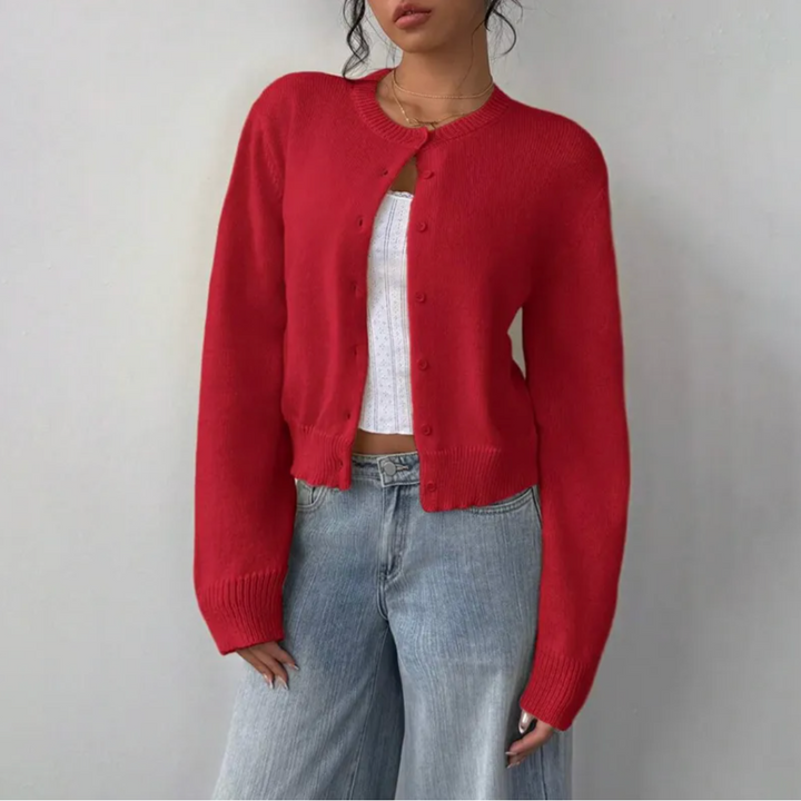 Women's Long Sleeve Button Up Cardigan | Winter