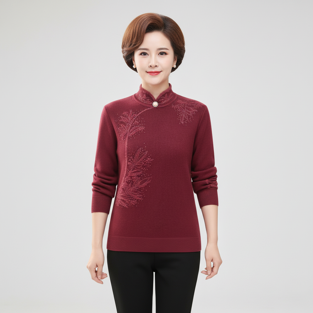 Women’s Mandarin Collar Jumper | Winter