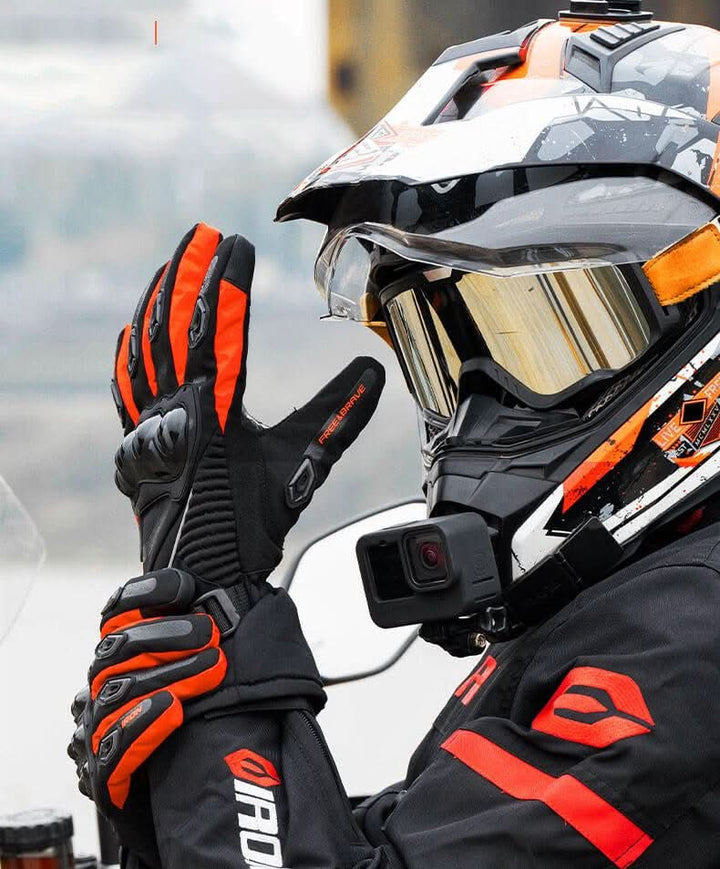 Men's Warm Motorcycle Riding Gloves | Winter