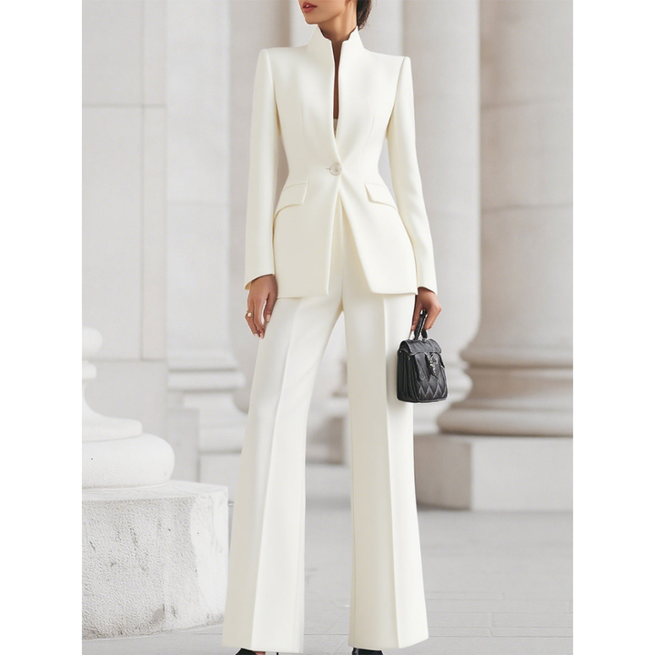 Women's Elegant Blazer and Work Pants Set | Two Piece