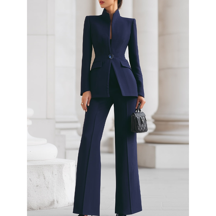 Women's Elegant Blazer and Work Pants Set | Two Piece