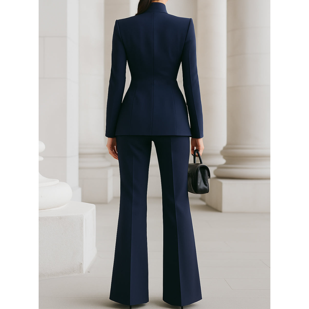 Women's Elegant Blazer and Work Pants Set | Two Piece