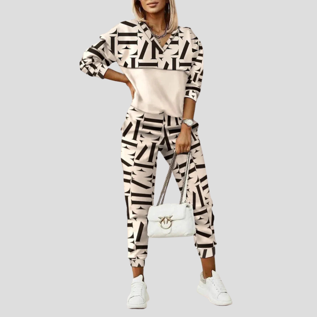 Women’s Geometric Print Set | Two Piece