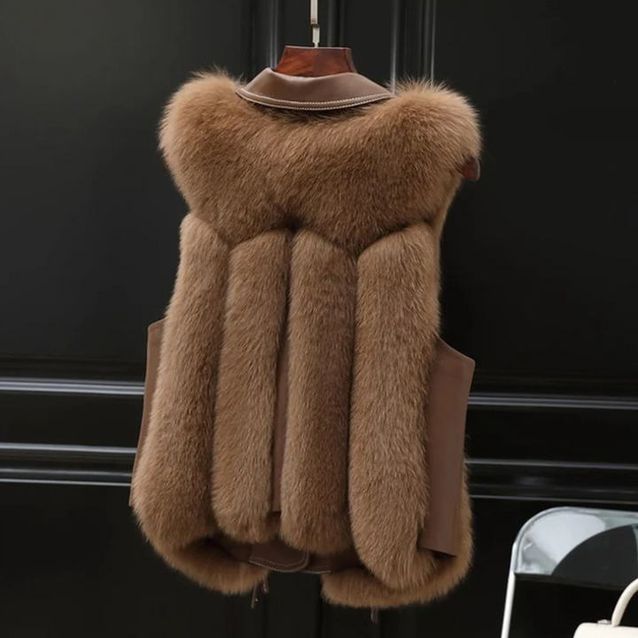 Women's Winter Sleeveless Gilet | Collar