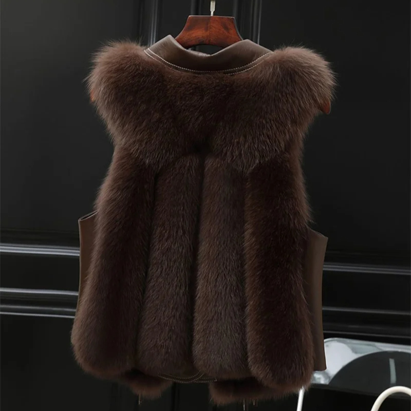 Women's Winter Sleeveless Gilet | Collar