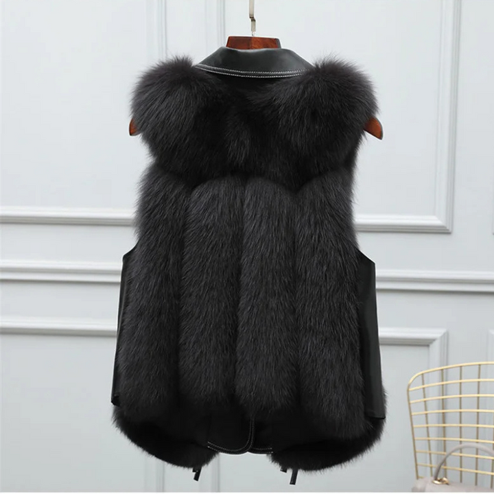Women's Winter Sleeveless Gilet | Collar