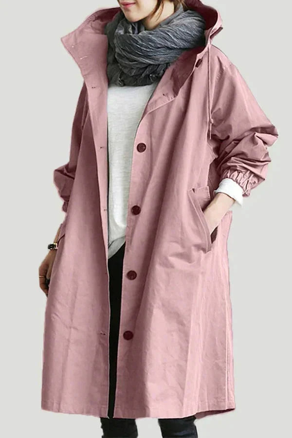 Women's Hooded Long Coat | Waterproof