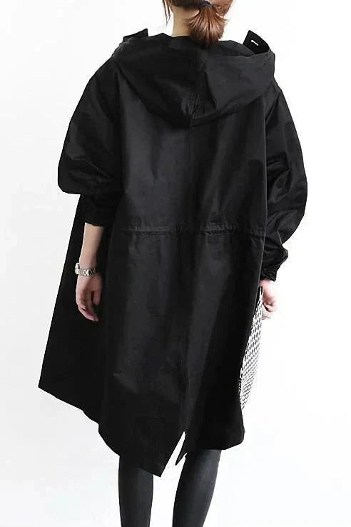 Women's Hooded Long Coat | Waterproof