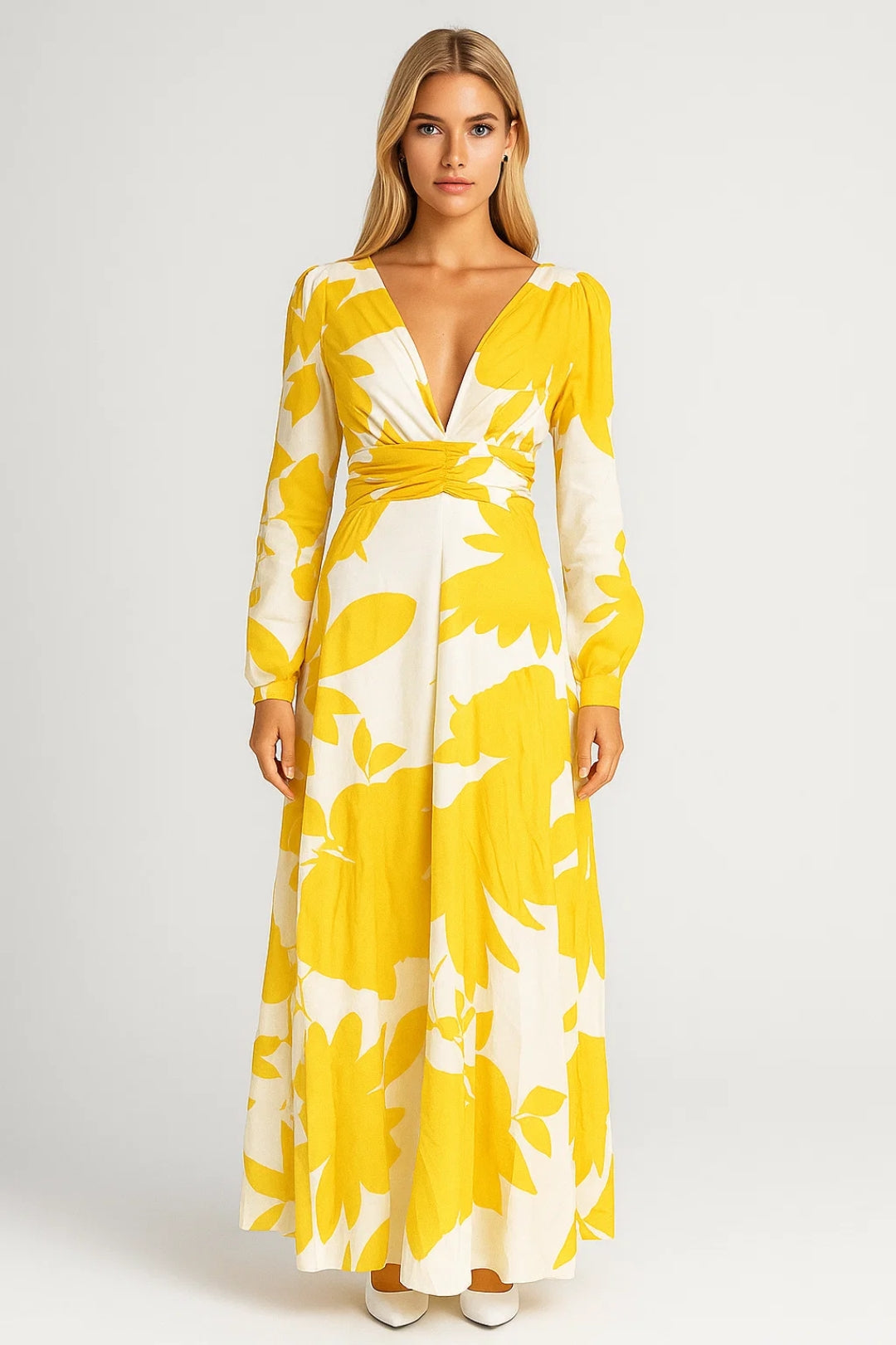 Women's Plunging Summer Dress | Maxi