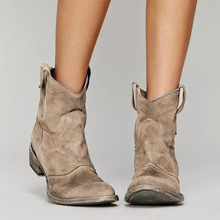 Women’s Western Slip On Ankle Boots | Winter