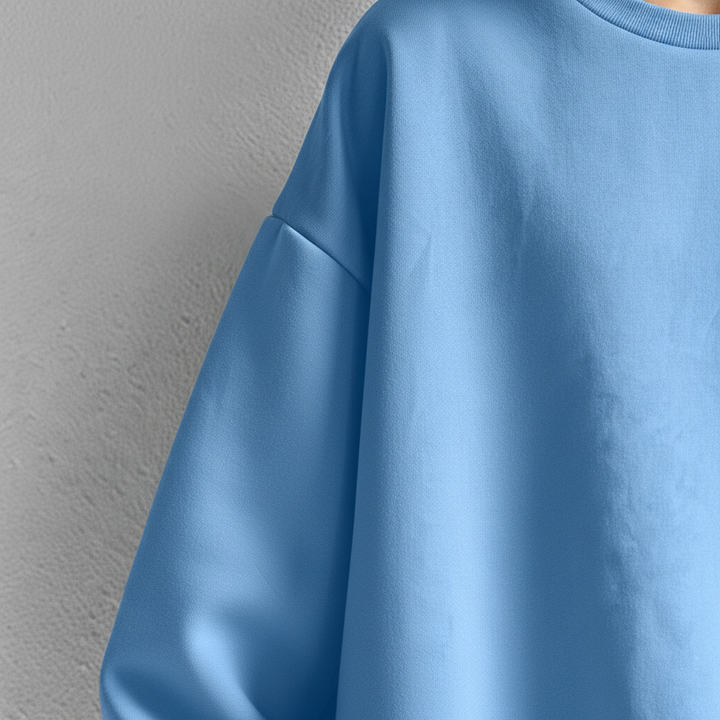 Women’s Oversized Crew Neck Sweatshirt | Dropped Shoulders