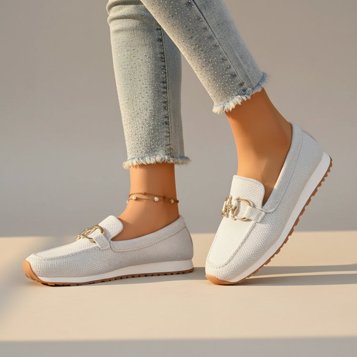 Women's Flat Buckle Loafers | Slip On